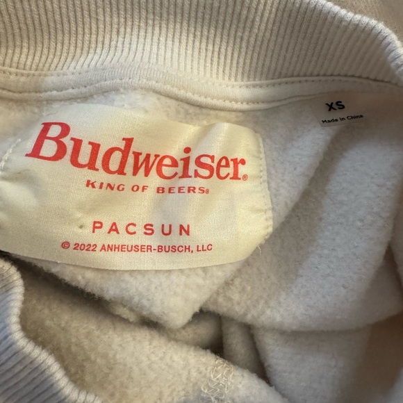 Budweiser x Pacsun Horsedrawn Carriage Crewneck XS NWOT - Picture 4 of 6